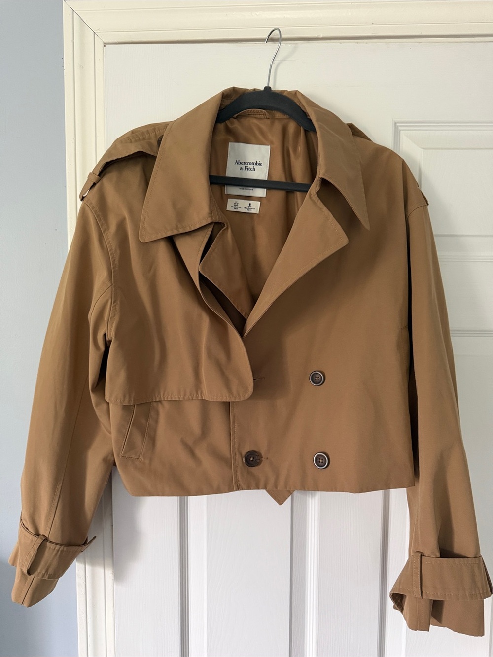 Abercrombie & Fitch Cropped Trench Coat XL